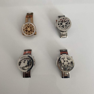 Fermoir papillon personnalisé en acier inoxydable, boucle pliante à double bouton-poussoir, acier massif, accessoires de fermoir de bracelet de montre 18 20 mm - Product Image 3
