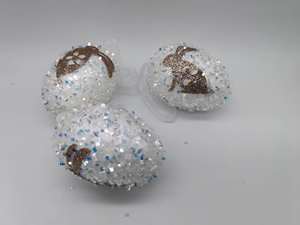 7cm hängendes Osterei mit Kaninchen dekoration, 3er-Set, 3 Stück im Karton verpackt - Product Image 2