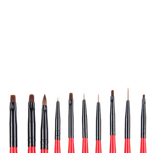 Lot de 10 pinceaux synthétiques pour nail art, pour la sculpture de cristaux, le traçage de fleurs et les motifs à carreaux, pour la peinture au gel UV - Product Image 4