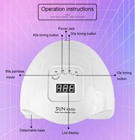 Lampe à ongles de manucure 150W séchoir Gel vernis lumière UV LED 4 minuterie séchage rapide Salon maison capteur automatique affichage LCD outil d'art des ongles