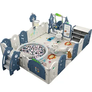 MIGO Bear INS森林风格加厚幼儿游戏场室内可折叠游戏游戏场婴儿安全围栏儿童儿童游戏围栏