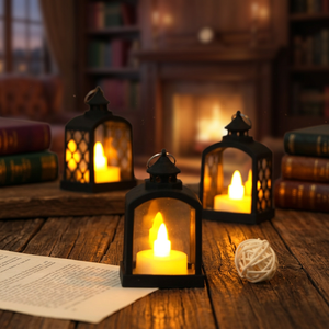 Farol de Hierro de Calidad para Uso en Festivales, con Luz Cálida para Celebraciones Significativas y Reuniones Familiares - Product Image 4