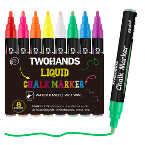 ホワイトボードに描画するための8色液体チョークマーカーウェット消去マーカーペン革車木製金属ガラス - Product Image 2