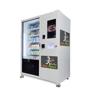 Cheap Instant Coffee Juice Tea Noodles Vending Machine with Built-in Hot Water Dispenser