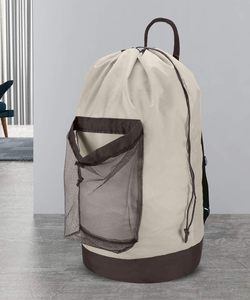 Sac à linge pliable 100L avec sangles de poitrine, grand sac de voyage pour vêtements sales - Product Image 4