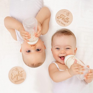 ป้ายไม้สลักลายทำมือแบบขายส่ง สไตล์เรียบง่าย สำหรับบันทึกความทรงจำรายเดือนของทารกแรกเกิ<span class=keywords><strong>ด</strong></span> ถึง 1 ปี ของเ<span class=keywords><strong>ด</strong></span>็กผู้หญิงและเด็กผู้ชาย ใช้เป็นพร็อพถ่ายรูป - Product Image 2