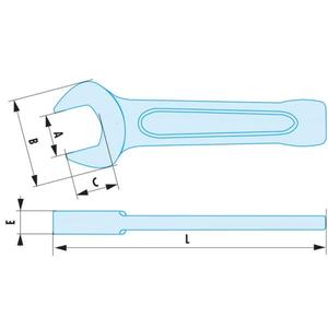 FACOM - 49.17SR Clés à chocs métriques sans étincelles Clés à fourche sans étincelles, clés et clés à molette - Product Image 2