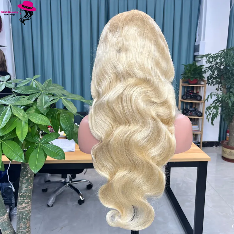 613 Blonde HD Lace Front Perücken Raw Virgin Echthaar Lace Front Perücken für schwarze Frauen Peruanische Lace Frontal Perücke