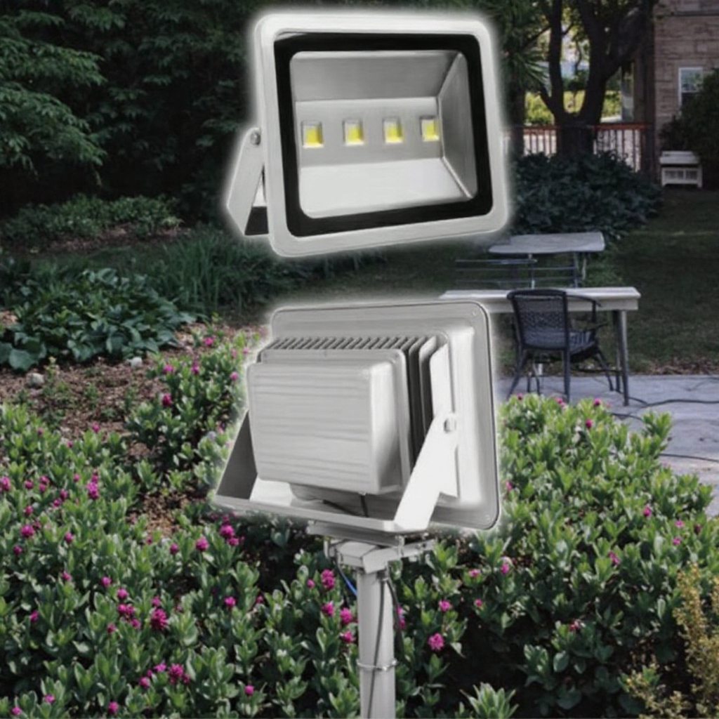 500W COB Powerful IP66 Waterproof Narrow Angle Spot Project Commercial Aluminum Shell Reflector LED Flood Lights for Signage