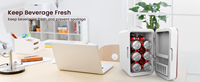 Nouveau lancement PC-9002 Mini réfrigérateur portable pour voitures et hôtels Langue de fonctionnement en français pour Living House