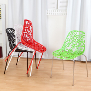 Kitchen restaurant cafe pp plastic metal chair dining furniture note with kitchen stackable modern furniture chair