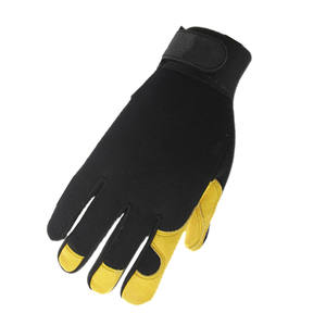 SONICE Custom Factory Wholesale <span class=keywords><strong>Yellow</strong></span> Leather Anti-silp Anti-Vibration <span class=keywords><strong>Driving</strong></span> Touch Screen Mechanic Safety <span class=keywords><strong>Work</strong></span> Guantes - Product Image 4