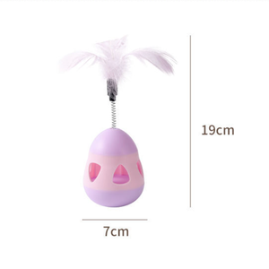 Hot Sales Interactive Cat Chew Toys Feather Tumbler and Leakage <b>Ball</b> Pet Toys - Product Image 2