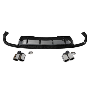 S4 A4รถคุณภาพสูงกันชนหลัง B9สีดำเงากระจายแสงปรับโฉมสไตล์ S4ลิปแยกสำหรับ Audi A4 S4 B9 Non-Sline 2017-2019 - Product Image 2