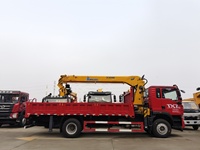 Grue de levage hydraulique montée sur camion à flèche droite 4x2 pour l'entretien routier