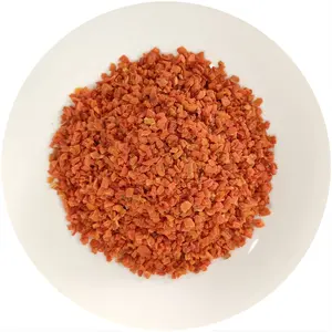 Granuli di carota disidratata commercio all'ingrosso diretto della fabbrica di verdure essiccate per uso alimentare economico senza l'aggiunta pura naturale