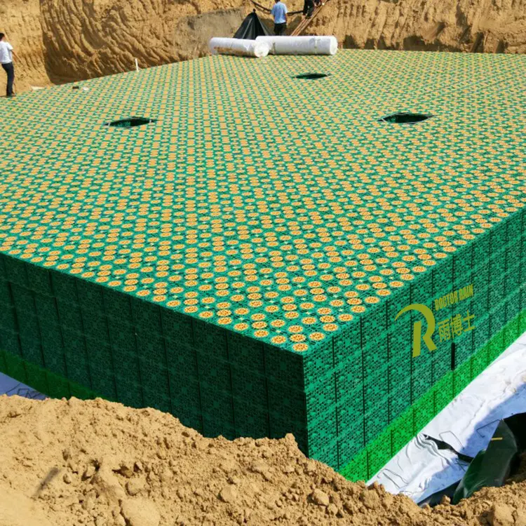 Unterirdischer Regenwasser speicher 60T Modularer Hochleistungs-Regenwasser nutzungs tank