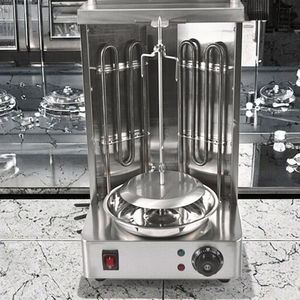 CHANG QING EB25 Parrilla Profesional para <span class=keywords><strong>Shawarma</strong></span> y Kebab, Horno Giratorio Vertical Eléctrico para Gyros, 220-240V, Cuerpo de Acero Inoxidable, 9.7KW - Product Image 6