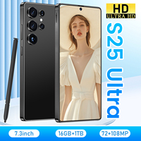 Versión Global Original S25 Ultra, Teléfono Inteligente Android de 7.3 Pulgadas, 12GB+512GB, 108MP HD, Francés/Español, Red CDMA/LTE 5G, Pantalla OLED de 120Hz