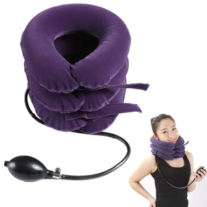Dispositivo de Tracción Cervical Ajustable, Estirador de Cuello Inflable, Almohada para Aliviar el Dolor de Cuello y Hombros - Product Image 1