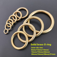 Anneau en laiton, anneau en laiton massif, anneau en métal, 16 mm, 20 mm, 26 mm, 38 mm, 45 mm, 50 mm