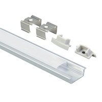Profilé LED encastré pour cloison sèche 17x8mm en aluminium extrudé avec services de pliage, découpe et soudure