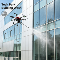 Plateforme de lavage aérien haute pression pour l'élimination persistante des contaminants – Drone de nettoyage de façades de bâtiments multi-scénarios