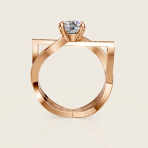 Sofisticado anillo de bodas de Reina con detalles intrincados y estilo clásico, ideal para novias que buscan elegancia real - Product Image 6