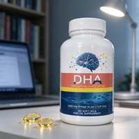 Gélules molles DHA OEM 830mg Oméga 3 avec EPA pour la fonction cognitive du cerveau et le soutien du système nerveux, saveur fraise