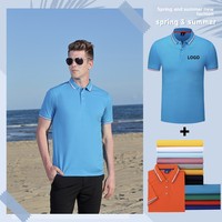 Chemises d'été à revers à manches courtes, lavables en machine, pour la publicité, uniformes de travail, impression de logo, broderie, vente en gros