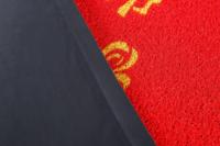 Tapis en PVC à boucles imprimé avec logo personnalisé, rouleau de 1,2x24m, tapis d'entrée en spirale robuste, résistant au feu, tapis de sol commercial