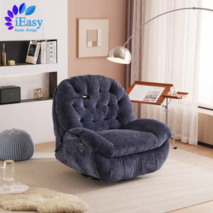 Foshan moderno personalizzato europeo a dondolo girevole trapuntato in pelle naturale sedia reclinabile sedia reclinabile india sedia reclinabile elettrica - Product Image 5