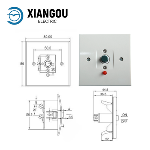 Interruptor de Pared Dismatic de 20A con <span class=keywords><strong>Dos</strong></span> Botones, Interruptor de Protección Contra Sobrecarga con Disyuntor Miniatura Eléctrico, Fácil Instalación - Product Image 3