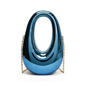 Bolsos de Mano de Noche con Cremallera de Alta Calidad, Diseño Geométrico Ecológico, para Mujer, para Fiestas y Bodas, con una Sola Correa - Product Image 5