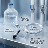 PROG ULT_Di07-LMI1 Capteur de température à diode cryogénique à gaine longue 18-500K pour He liquide, H2, N2