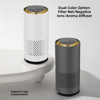 Purificador de Aire para Auto de Alta Calidad, Bajo Nivel de Ruido, con Temporizador Ajustable, Blanco, Mini, Recargable por USB, Portátil, para Mascotas