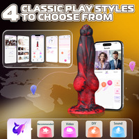Hersteller TTFOREST Tierförmiger Dildo 7-Gang Teleskopisch App-gesteuert Vibrierend Täglich Wasserdicht Individuell Anpassbar