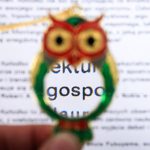 Mg12090 5x उल्लू फांसी हार चेन मैग्निफायर, फैशनेबल उपहार पोर्टेबल आवर्धक ग्लास - Product Image 5