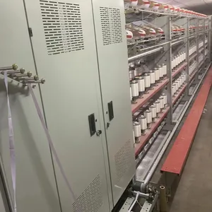 Computer forming 160 spindles double covering rubber yarn covering machine