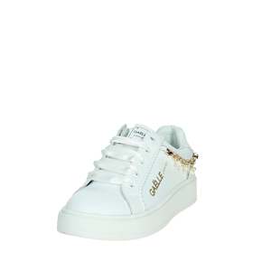 Sneakers Gaelle Paris Bianco per Ragazze, Scarpe Basse in Pelle Bianca con Dettaglio Catena - Product Image 6