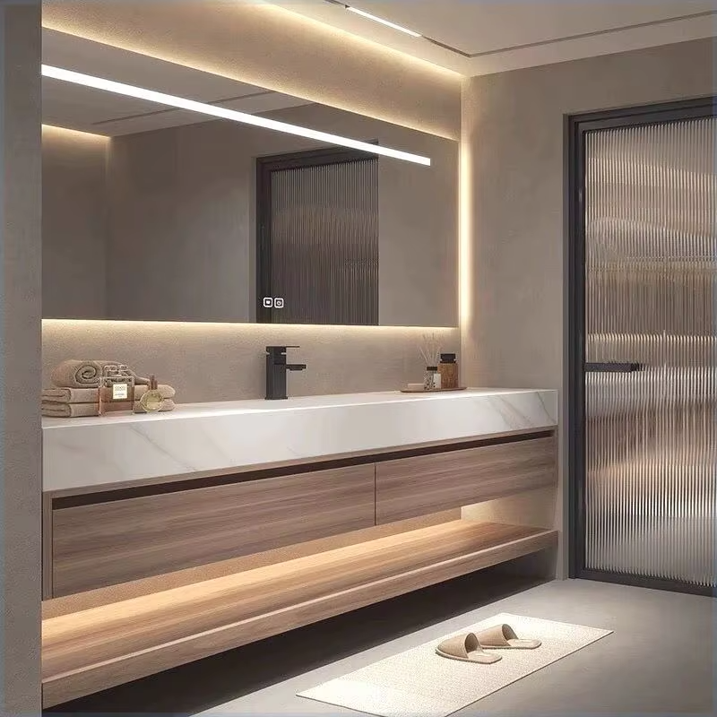 Modern Bathroom Cabinet with Integrated Basin