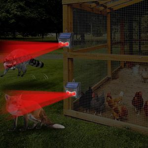 SAIJZEK Atacado Jardim Ultrasonic Bat Repeller Solar Bateria Powered impermeável Eco-Friendly sólido animal repelente dispositivo - Product Image 2