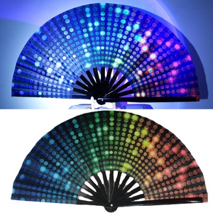 Custom Factory Custom Design Plastic Folding Hand Fans Hot Summer Outdoor Plastic Hand Held Fan for Wedding and Promotion - Product Image 5