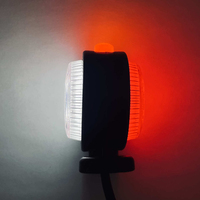 Feu de gabarit LED rond double face 12/24V, rouge, blanc, ambre, clignotant, pour camion, remorque, poids lourd