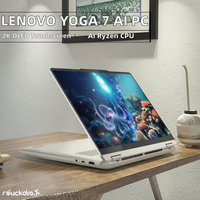 Ordinateur portable fin avec clavier rétroéclairé 2 en 1, ordinateur portable 11,6 pouces, Windows 11, netbook, 8 Go de RAM, 256 Go de SSD, ordinateur portable Yoga