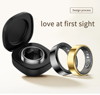 Anillo Inteligente R99, Monitor de Sueño, Frecuencia Cardíaca, Oxígeno en Sangre, Resistente al Agua IP68 5ATM, Control por Aplicación, para Hombres y Mujeres, Deporte, Aire Libre, Fitness