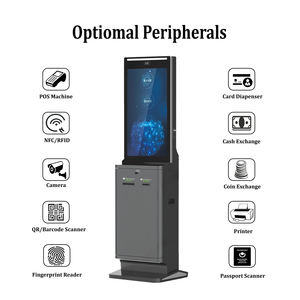 Terminal de paiement Estar 24 pouces, Kiosque de commande automatisé<span class=keywords><strong>e</strong></span>, Machines de commande en libre-service, Équipement de supermarché, Système de gestion des files d'attente - Product Image 3