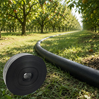 Manguera Plana Flexible de PE para Entrega al por Mayor con Estructura Adhesiva Central, Cinta Plana de Agua para Riego Agrícola