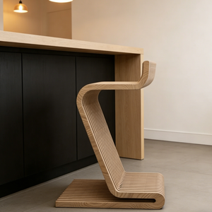 Tabouret de bar en bois fait main ML-BC01, durable et écologique, pour la maison, les restaurants et les hôtels. - Product Image 3