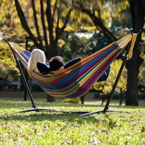Support de hamac réglable en acier robuste de 9 pieds WOQI pour le camping, adapté aux adultes et aux enfants - Product Image 6